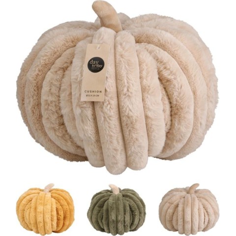 CUSCINO FORMA DI ZUCCA 32X25 3 COLORI